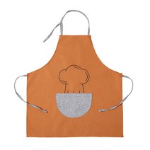 JHCompany 다기능 방수 요리사 앞치마, 오렌지앤그레이, 1개