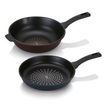 리빙아트 클래식 IH 후라이팬 + 궁중팬 세트, 샤인카키 + 샤인브라운, 후라이팬 30cm + 궁중팬 30cm