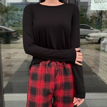 오키진 여성용 상쾌하게 찰랑 긴팔 티셔츠