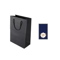 한수오 제이디 쇼핑백 10p + 스티커 세트, 블랙