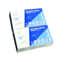 글러브센스 라텍스 장갑, 중(M), 100개입, 2개