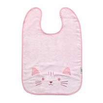 맘스네이처 대나무 캐릭터 워시빕 고양이 유아 목욕 타올, 1개