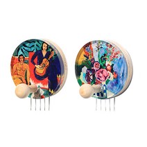 꼭꼬핀 아트 꼭꼬핀 부착형 2종 세트, 앙리마티스 뮤직, 모란, 1세트