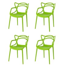 도리퍼니처 피엘 사출 카페 의자 4p, 그린