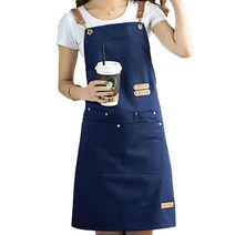 베베샤 바리스타 앞치마, 진청데님, 1개