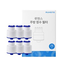 루헨스 싱크대 리필용 헤드필터 WCS-300 RH, 화이트, 6개