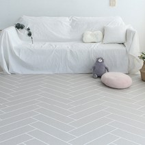 따사룸 PVC 셀프시공 롤매트 14mm, 헤링본그레이
