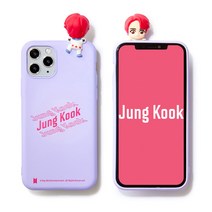 BTS 캐릭터 피규어 계단 컬러 젤리 휴대폰 케이스