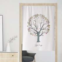 빈테리어 감성 동화 일러스트 가림막 일체형 커튼