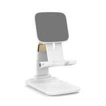 테크파이 스마트폰 태블릿 접이식 휴대용 거치대, TPMA20WT0003, 화이트 + 골드