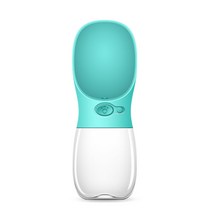 웁스 휴대용 반려동물 버튼식 물병 350ml, 민트, 1개