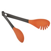 쿠지나인 하트 2 in 1 스푼 겸용 만능 실리콘 집게, 혼합색상, 1개