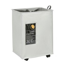 이동식 빨래 세탁바구니 1칸, 라이트그레이