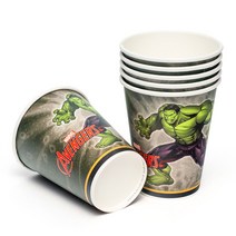 디즈니 마블 종이 파티컵 헐크 오리지널 290ml, 1000개