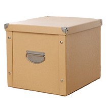 마켓에이 북유럽감성 조립식 다용도 수납함 31.5 x 22.8 x 13.7 cm, 카멜, 1개