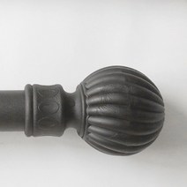 바이지미 모던라운드 25mm 커튼봉, 블랙