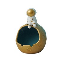 스페이스 인테리어 캐릭터 오픈 재떨이 RA043, 골드, 1개