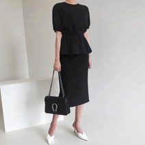 쭈리 상의 밴딩 스커트 투피스