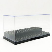 아크릴 나노블럭 피규어 진열장 2단 블랙, 1개