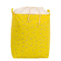 지저분한 우리집이 깔끔해지는 린넨 접이식 이불 보관함, 옐로우, 1개