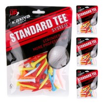 카시야골프 칼라 플라스틱 골프티 200p, 랜덤발송