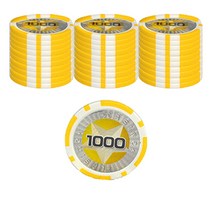 국제규격 고급 라스베거스 몬테카를로 스타 포커칩 100p, 1000