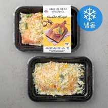 야채품은 더블 치즈 연어스테이크 (냉동), 120g, 2개
