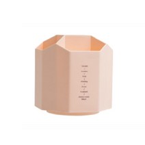 살림살림 북유럽 다용도 대용량 펜꽂이 회전형, 핑크, 1개