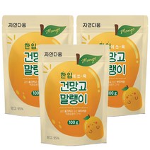 자연다움 한입 건망고 슬라이스, 3개, 100g