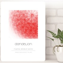 액자테이블 소 600 x 400 mm, 민들레