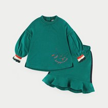 밀크마일 여아용 엘레강스도기 스커트상하복 세트