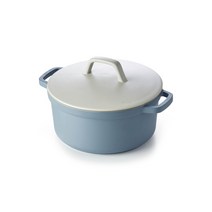 베카 파빌론 더치오븐 냄비, 화이트 + 소라, 24cm