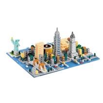 와이즈호크 뉴욕시티 대형 나노블록 2550wh, 혼합색상