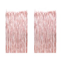 조이파티 파티은박커튼 글리터, 로즈골드, 2개