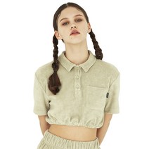 어나더에이 여성용 Terry crop top