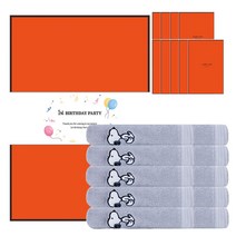 송월타월 스누피 베이직 세면타올 145g 30수 면사 10종 + 케이스 10p + 돌잔치 띠지 500 x 70 mm 10p 세트, 연회색(타올), 랜덤발송(케이스), 첫돌A(띠지), 1세트