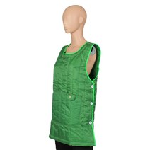 레뷰가운 겨울 누빔 원피스 앞치마 L AE188, 그린, 1개