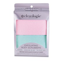 클린로직 바디 스크러버 2종 세트, 그린, 핑크, 1세트