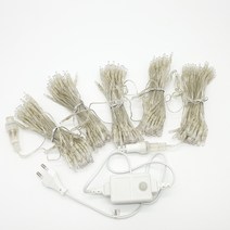 무뚜기 전구 줄조명 투명선 300구 DC24V LED, 노랑색