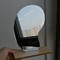 디지티 완두콩쉐입 유니크 아크릴 탁상거울 20 x 24 cm