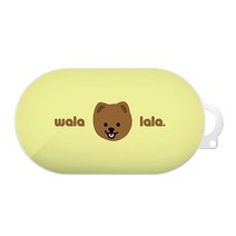 반려동물 일러스트 갤럭시 버즈 하드 케이스, 포메라니안 초코