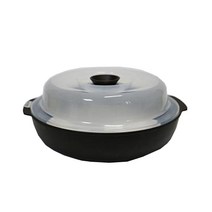 전자레인지 대형 찜기 대형, 블랙, 1개