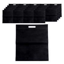 부직포 손잡이봉투 쇼핑백 40 x 50 cm 25p, 블랙, 1개