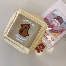 와다다샵 곰돌이 투명 파우치