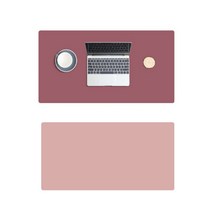 머니조이 투컬러 가죽 마우스 장패드 30 x 40 cm, 2개, 루즈파우더 + 밀크티파우더