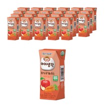파스퇴르아이생각 유기농 주스 125ml, 사과 + 당근 혼합맛, 24개