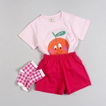아동용 썸머 오렌지 상하세트