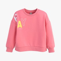 컬리수 여아용 애슬레져 크롭 맨투맨 C213TSG30P
