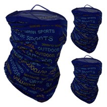 인콘트로 귀걸이 쿨 멀티스카프 넥워머 3p, 디지털 곤색