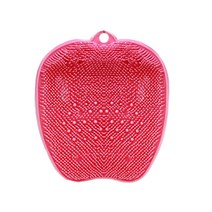 미스터마켓 발 브러쉬 매트 24.5 x 28.5 cm, 핑크, 1개